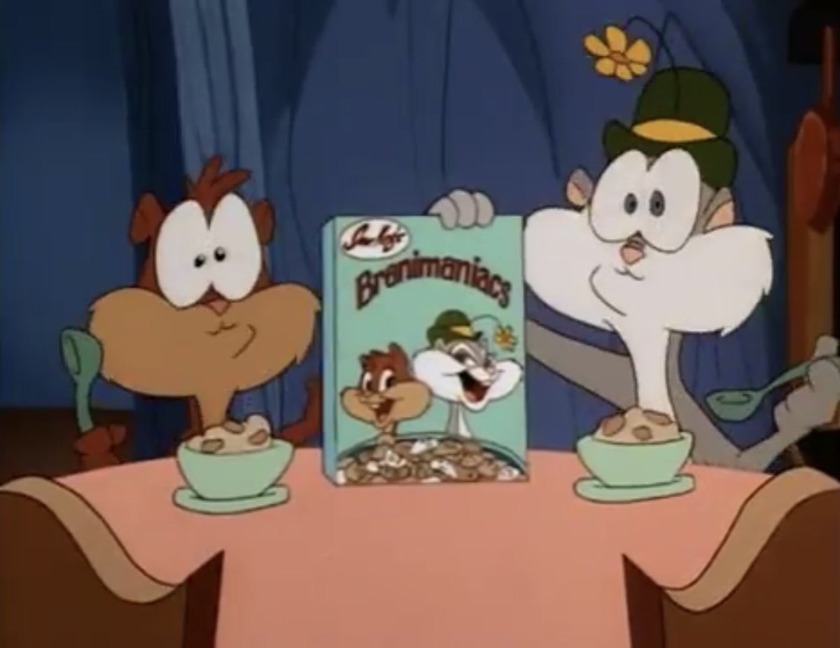 animanicast's tweet photo. Here’s a SUPER BOWL! A bowl of Branimaniacs! For that “Get Up and Go” feeling! Get up and go subscribe to the Animanicast podcast today so you can catch PART TWO of our interview with StarToons founder Jon McClenahan! #Animaniacs #SlappySquirrel #StarToons #Animation #SuperBowl https://t.co/LbUC5S1Deq