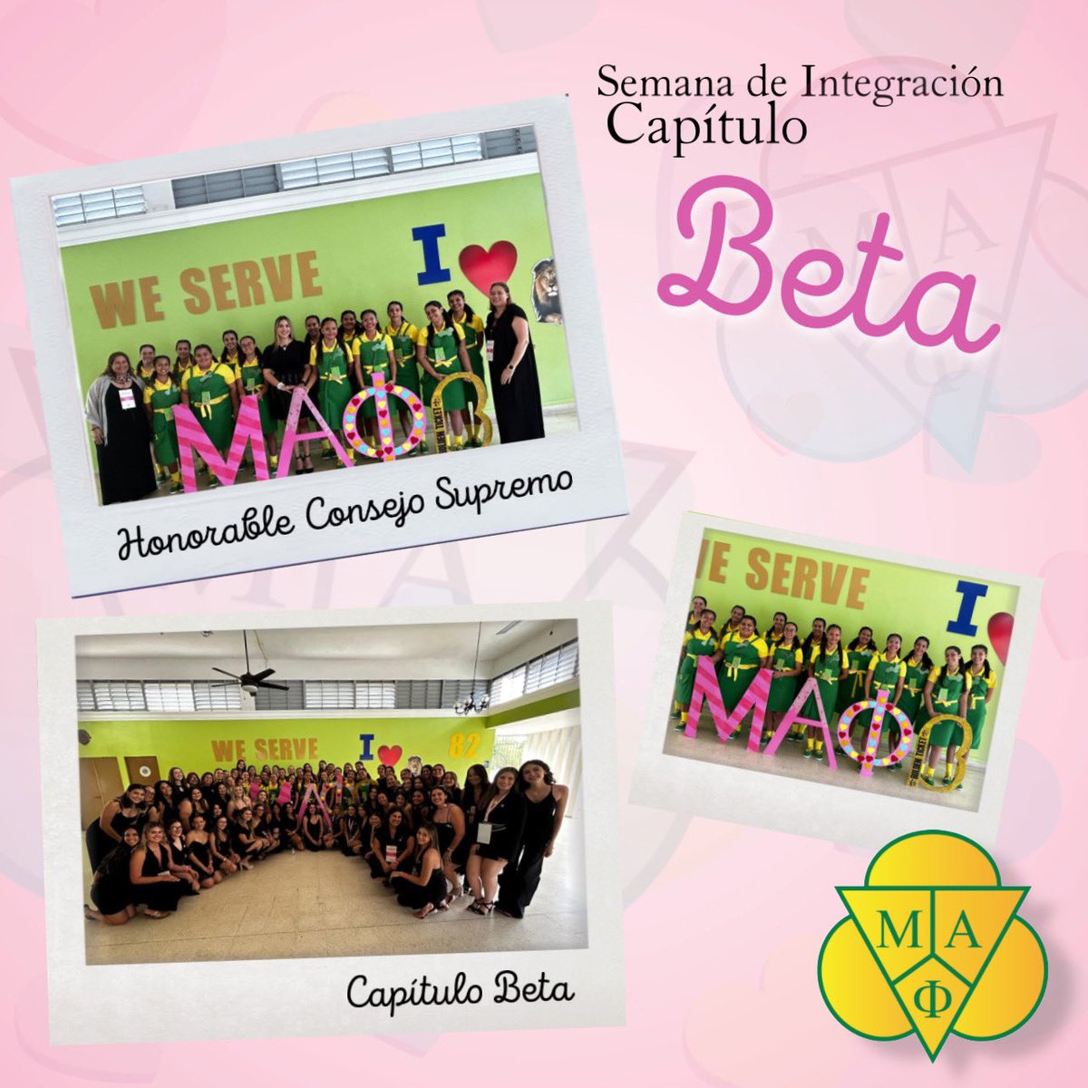MuAlphaPhi_1927's tweet photo. Ayer dimos comienzo a la Semana de Iniciación del @CapituloBetaMAI. Les exhortamos a verificar el itinerario y acompañar a la Directiva en la integración de estas 13 neófitas. Agradecemos su apoyo y les deseamos mucho éxito en todo el proceso.
#CapítuloBeta #MuAlphaPhi https://t.co/qEYO89ZYMp