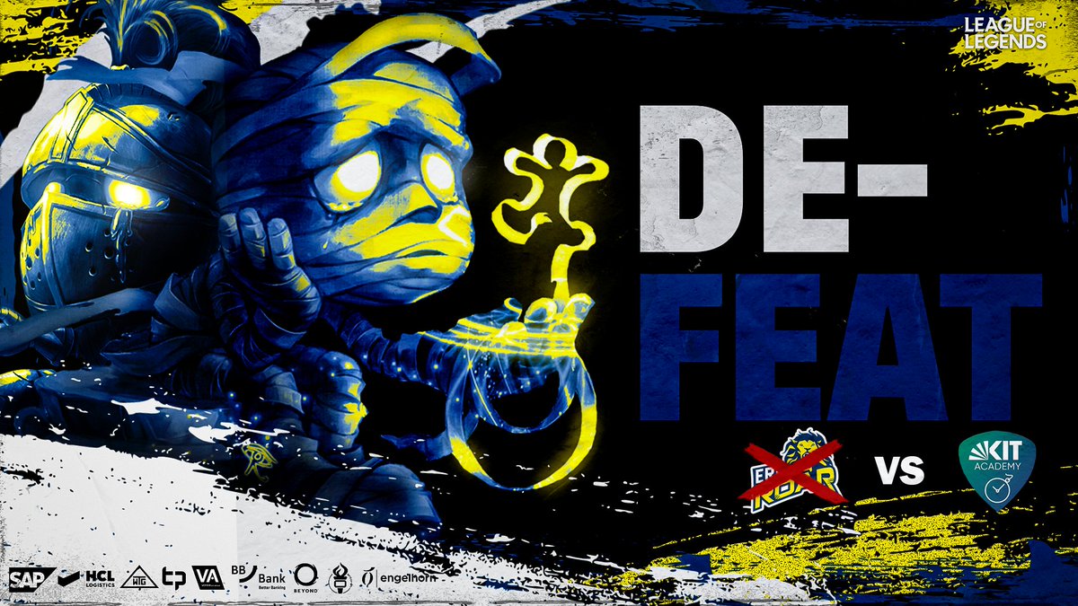 Es sollte heute leider nicht sein. Unsere Jungs haben sich gut geschlagen aber am Ende müssen wir uns doch <a href="/kitscesports/">KIT SC eSports</a> AC geschlagen geben #GGWP🤝

#ERNROAR #ROAR #STRAUSSPRM