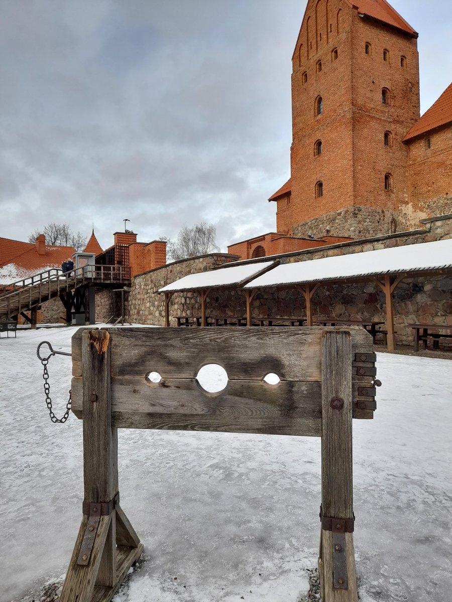 MrsSullivanBBG1's tweet photo. Can't visit Lithuania without visiting the 15th Century Trakai Island Castle. The frozen lake was beautiful #historyteacher @BBGAcademy https://t.co/6bpdTiaarL