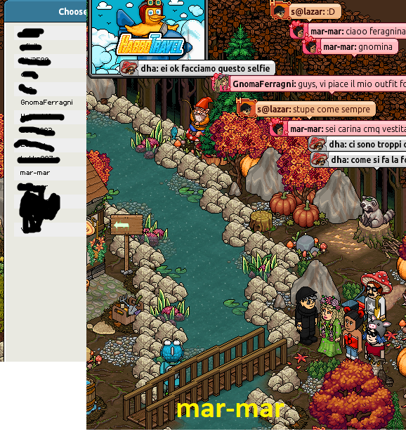 marmarina4's tweet photo. x sicurezza mando anche il chooser della mia presenza e della gnomaferragni @HabboTra #HTGnomidia https://t.co/QP7ck8nRPb