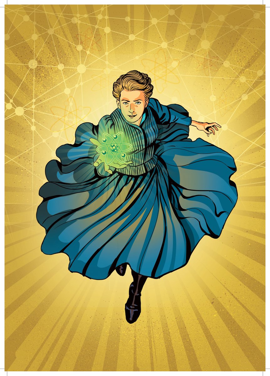 Akademia Superbohaterów. Dzisiaj kilka wybitnych kobiety o których piszemy: 

Maria Skłodowska-Curie została profesorem zwyczajnym Sorbony i podwójną laureatką Nagrody Nobla. Do końca życia była oddana nauce. Opracowane przez nią metody badań należą do podstawowych w chemii.
1/5