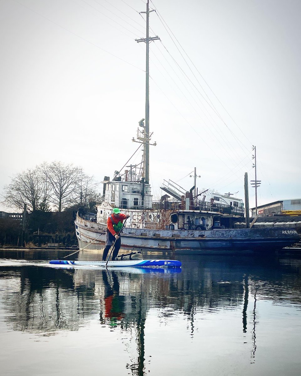 robcasey's tweet photo. For my book update paddled up and down the Snohomish and out to Jetty Island with my instructor Brice yesterday. Really interesting exploring slough entries, seeing the old boats and shoreline relics and epic sunset inside Jetty Island. 9.7 miles which included bucking some wind. https://t.co/u37VpcRx8x