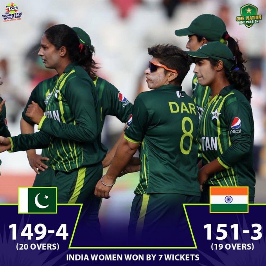Well played girls 👏❤️ ! #womeningreen #T20WorldCup