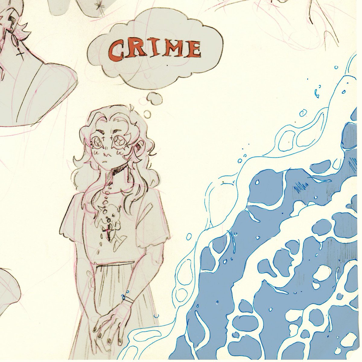 today I bring you my silly edited sketches 