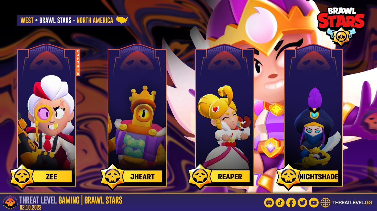 ⚡️2023 NA Brawl Stars Roster Announcement⚡️

CEO👔 
<a href="/TLGDuaneG/">DuaneG 🇺🇦</a>

BS Operations Officer &amp; Executive Assistant 🤵 
Skied

Director📋
<a href="/orderofspades/">Spades🖤</a>

Team Manager💼
<a href="/NightshadeBrawl/">Nightshade</a>

Players ⚔️
@ZeeBS
<a href="/PainBS/">Pain™️</a>
<a href="/Jheartbs/">-J</a>

Its Demon Time😈