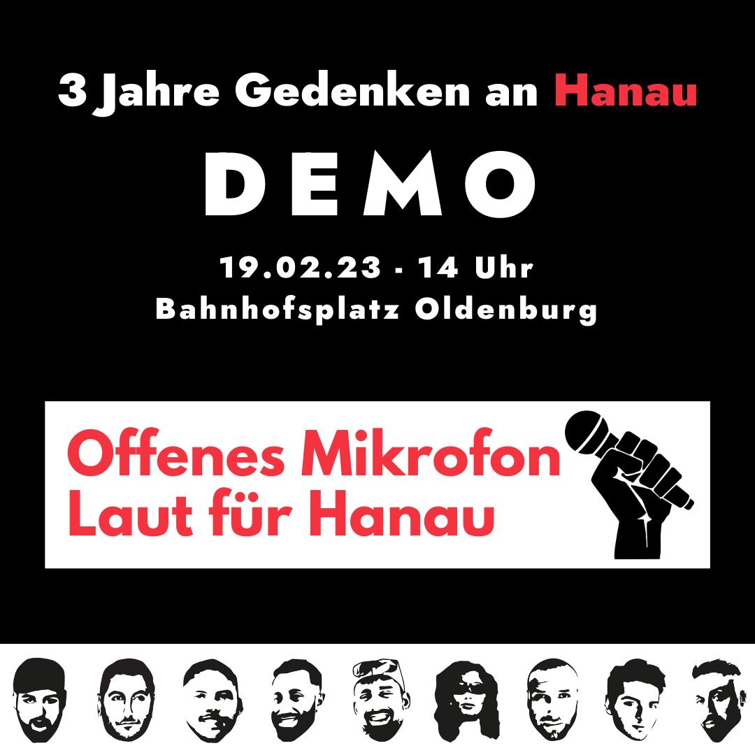 Seebrücke Oldenburg on Twitter "Via UAR OL "Offenes Mikrofon bei der Demonstration in Gedenken