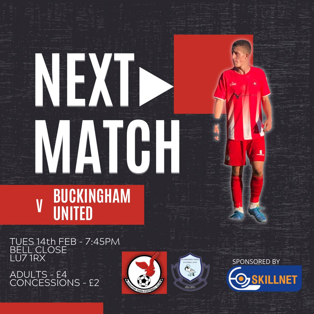 Still looking for the perfect Valentines Day plans? 💕 We take on @BuckUnitedFC under the lights in league action so come on down to Bell Close and show us some love😍 🏆 SSML Division 2 🗓 Tuesday 14th February 🕒 7:45PM 🏟 Bell Close 📍 LU7 1RX 🍺 Bar open 🍔 Centre Spot open