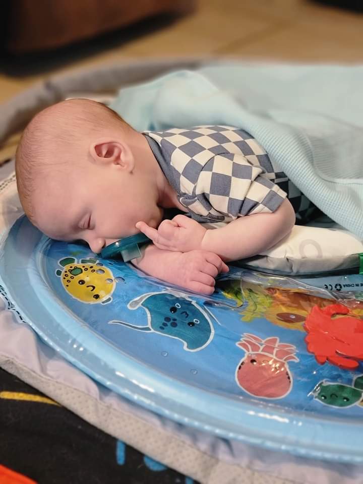 BettejeanSpata4's tweet photo. Definitely a part of our family! This is Greyson, our great-grandson! 💜 #FUbaby 💜 https://t.co/hlhN2YRVMg