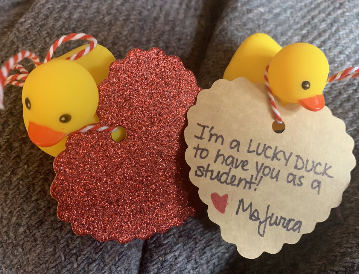 ESOL_Odyssey's tweet photo. I call my students “patitos,” so these are their Valentines. They’ll also learn a new idiomatic expression (lucky duck)! #ESOLonFire @PGCPSESOL https://t.co/q0yRIkJpVg