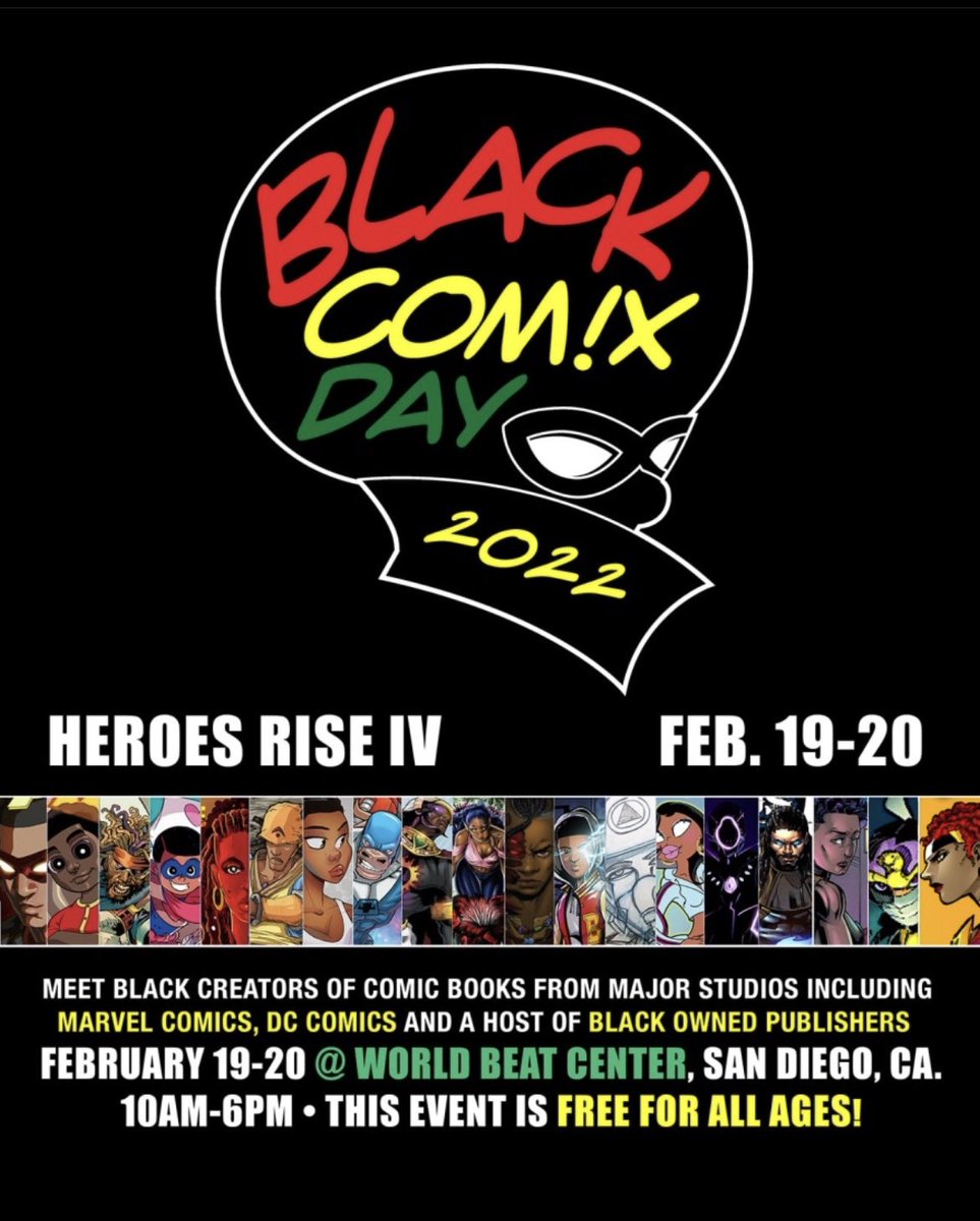 JoySchtickShow's tweet photo. Day 1 of #BlackComixDay was so tight! Got to hang out with so many incredible black writers, artists, and creators. Heading back for day 2! https://t.co/yFXlGvkF3r
