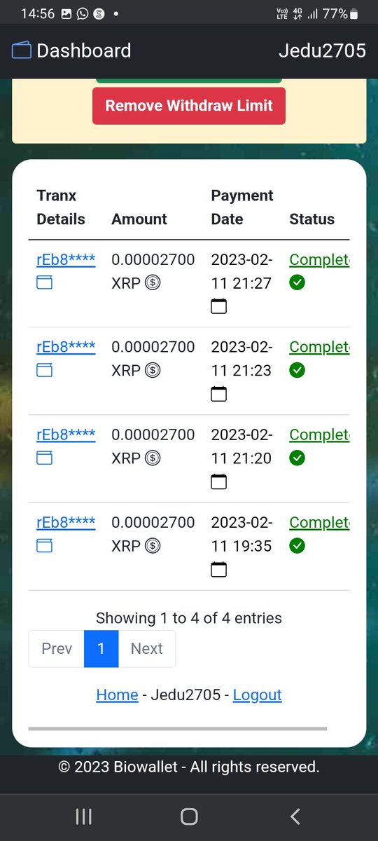CriptoRealidad's tweet photo. 🚀Register at Biowallet Store and receive 12,000.00 XRP you can withdraw 0.000027 XRP every minute.🚀 👇
https://t.co/wGcsG7GAxN https://t.co/w1jbNBPBH2