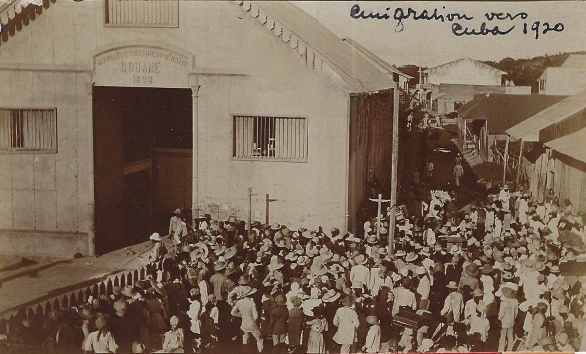 Emigración de haitianos hacia #Cuba c.1920