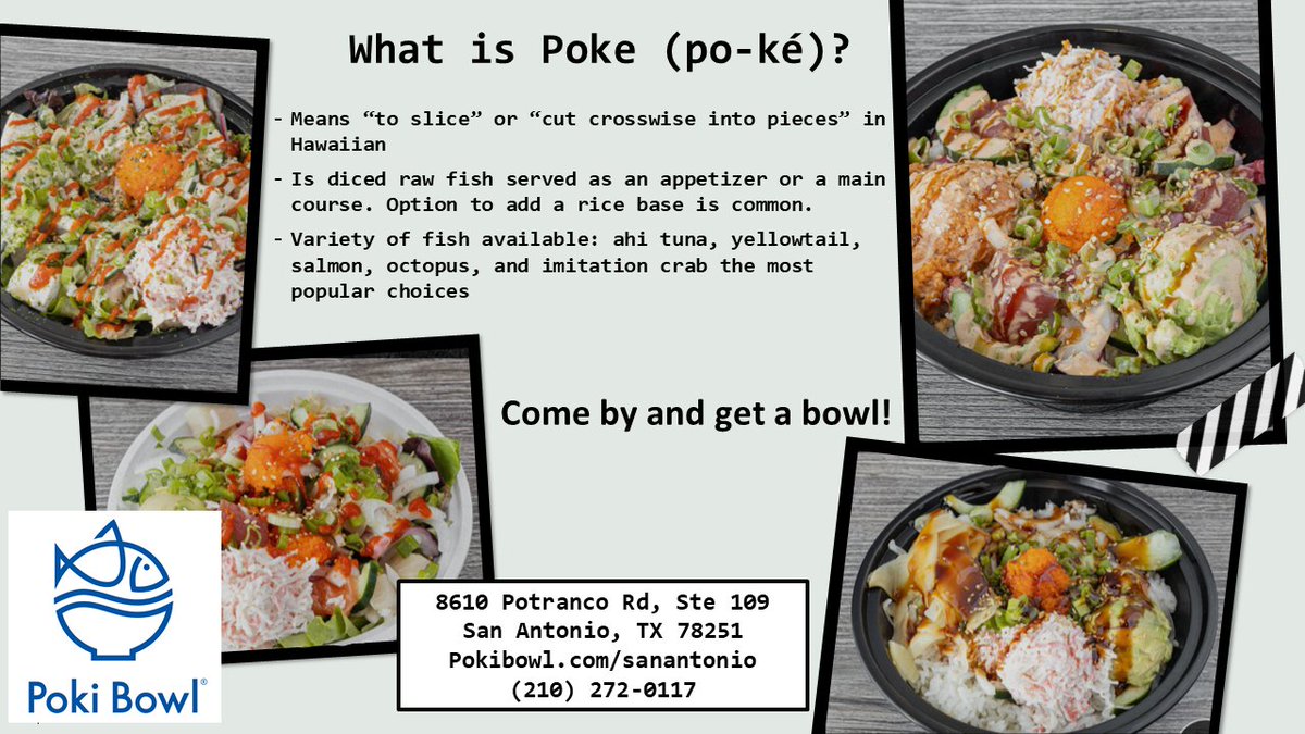 Order POKI BOWL - San Antonio, TX Menu Delivery [Menu & Prices