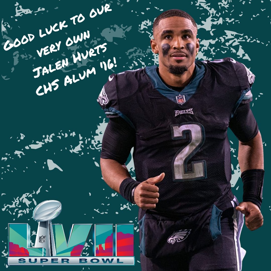 AnaHdzTx's tweet photo. Getting ready to cheer for our very own Jalen Hurts as the Philadelphia Eagles take on the Kansas City Chiefs tonight for the Super Bowl! We're rooting for our #HD143 quarterback to lead the Philadelphia Eagles to victory! #ChannelviewProud #FlyEaglesFly #SBLVII https://t.co/y70ATpHS4C