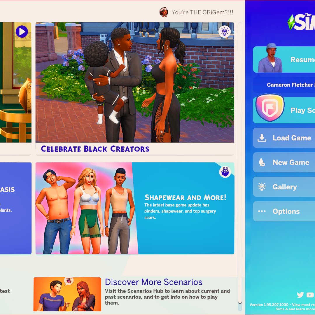 itsOBiGem's tweet photo. Hey @TheSims can we showcase a different black family on the gallery for BHM this year? You showcased this same family last year (yes, I've been paying attention). There are many talented black creators on the gallery with black families, let's spread the spotlight, please 👀 https://t.co/KQb4AGyRK9