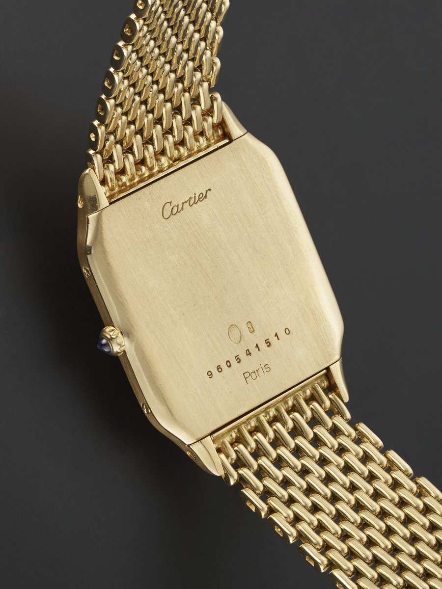 secondemorte's tweet photo. Cartier Santos Dumont Ultra Plate référence 96054 (Cadran "Swiss") sur bracelet grain de riz https://t.co/Kw6XcZxF8r