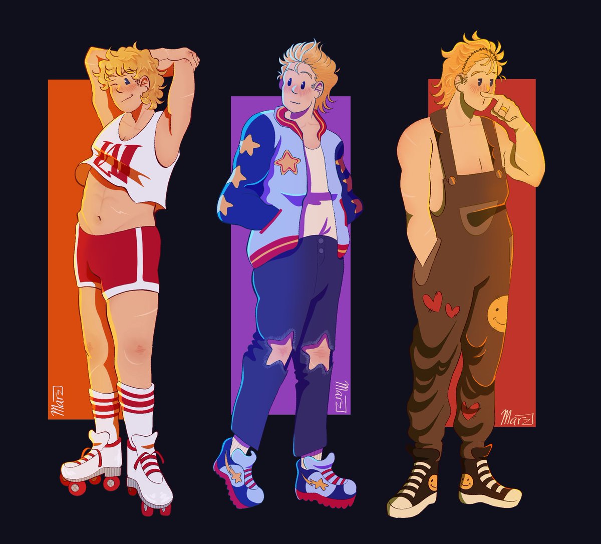 littlemobby's tweet photo. Mirio in different outfits ⭐️ #mhafanart https://t.co/IrjOBf3Nyc