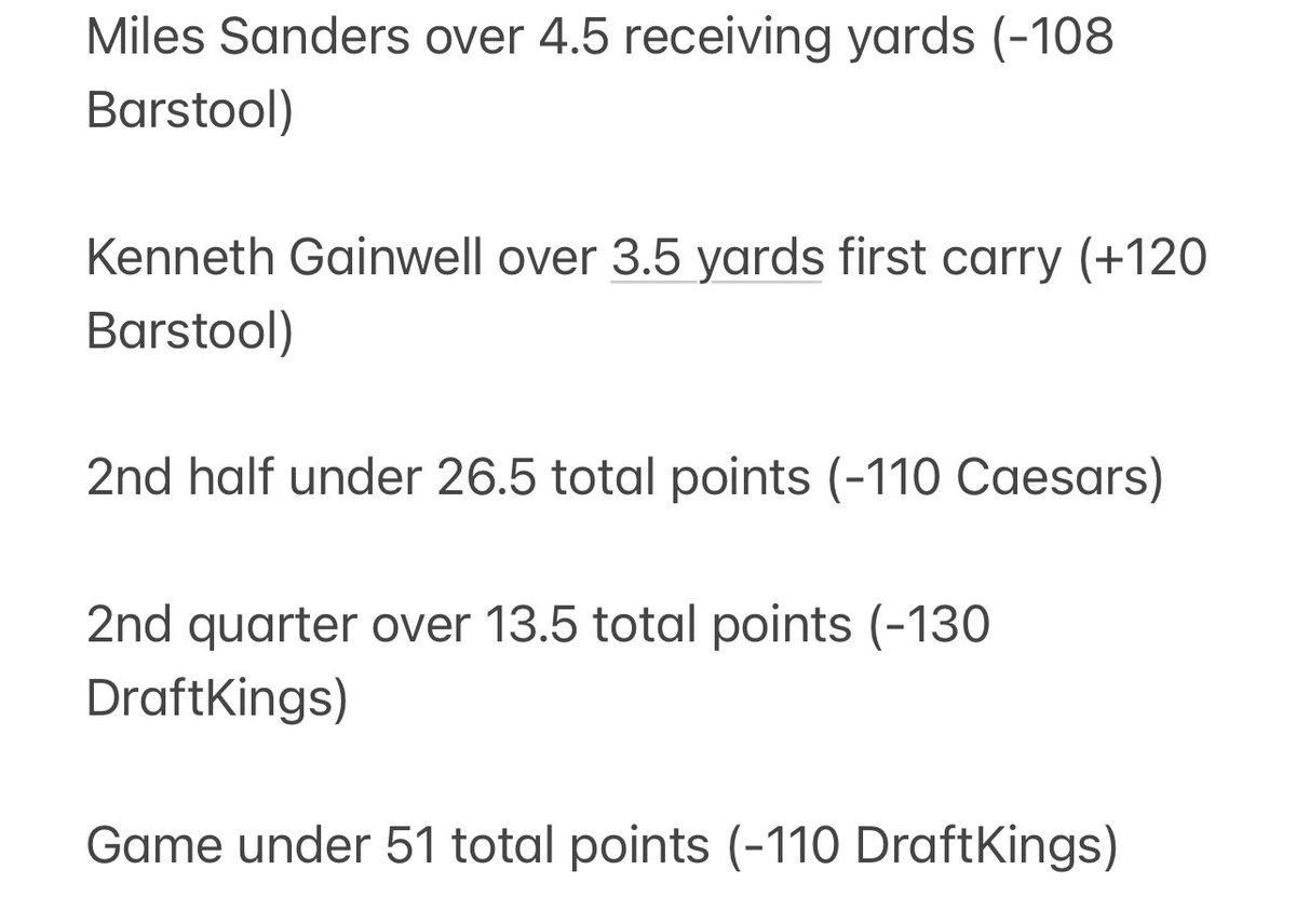 My favorite bets of the day (I 100% support BetRivers, but cannot play with them)
