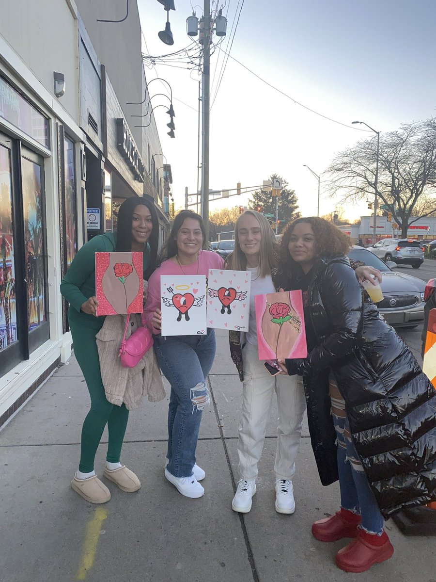 CreatedWisely's tweet photo. Sip and Paint: Lovers &amp; Friends edition. Thank you all for coming to my event. Till next time🖌️🍷😎 https://t.co/dSOJOT9p0u
