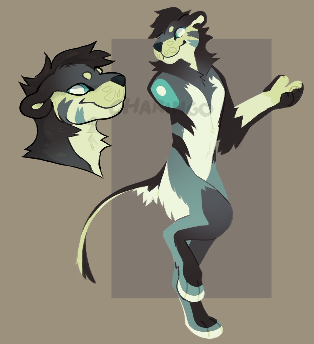 「maned lioness design for OTA  reply or D」|Charingoのイラスト