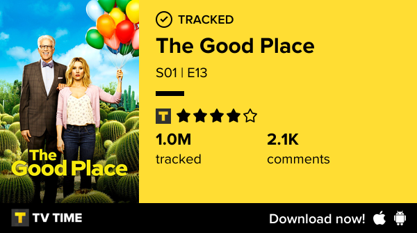 fentyrare's tweet image. I've just watched episode S01 | E13 of The Good Place! #goodplace  tvtime.com/r/2IlAU #tvtime