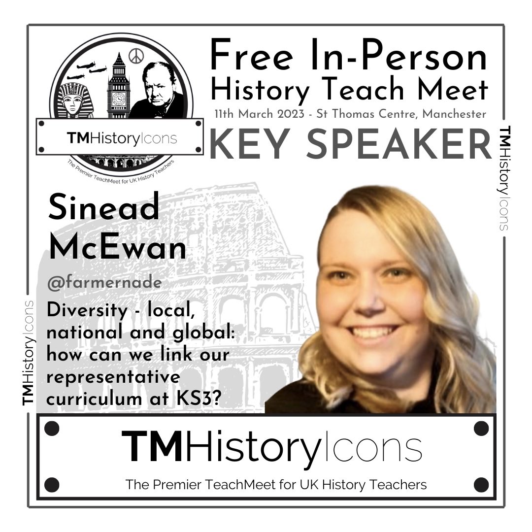 So I’m going to be doing a thing again this year! Come and join! Excited to be part of @TMHistoryIcons and looking forward to an awesome day of CPD! #historyteacher #teachercpd #representativehistory #history #lovemyjob