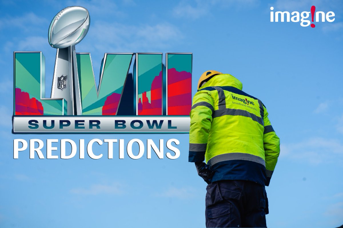 Streaming the Super Bowl this evening? 😌 We want to hear your predictions for who will win! #imagineBroadband #SuperBowl #Ireland