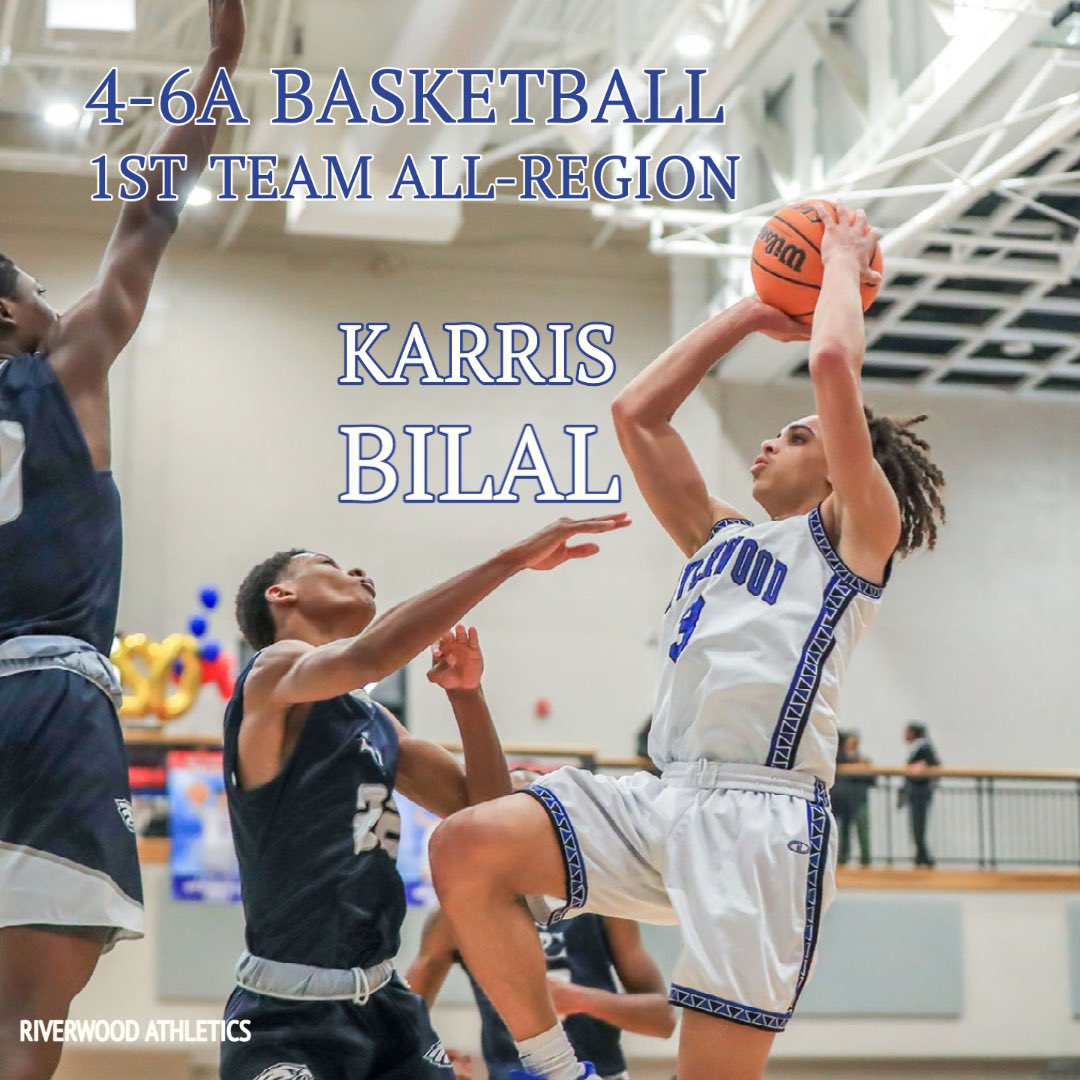 Congratulations to @KarrisBilal on receiving 1st Team All-Region honors for Region 4-6A! @RICSAthletics