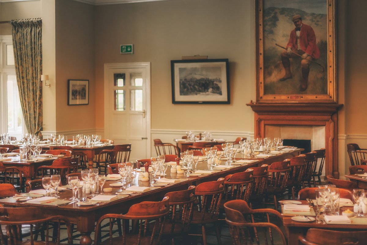 RoyalStGeorges's tweet photo. Lunch in the dining room – an integral part of the Royal St. George’s experience. https://t.co/2T9a8xU562