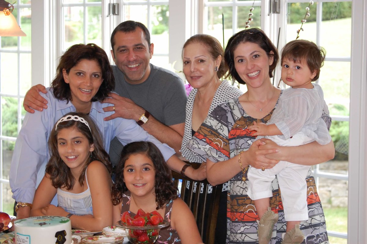 NedaSharghi's tweet photo. Came across my old @Shutterfly account that I hadn't looked at in yrs. Found some gems incl this one w/ my brother #freeEMAD, his wife, my mom, @SharghiHannah, Ari, me, &amp; my son who was ~ 1 at the time. Need to #bringEMADhome so we can be together like this again. #bringthemhome https://t.co/7QCdN6Yq1n