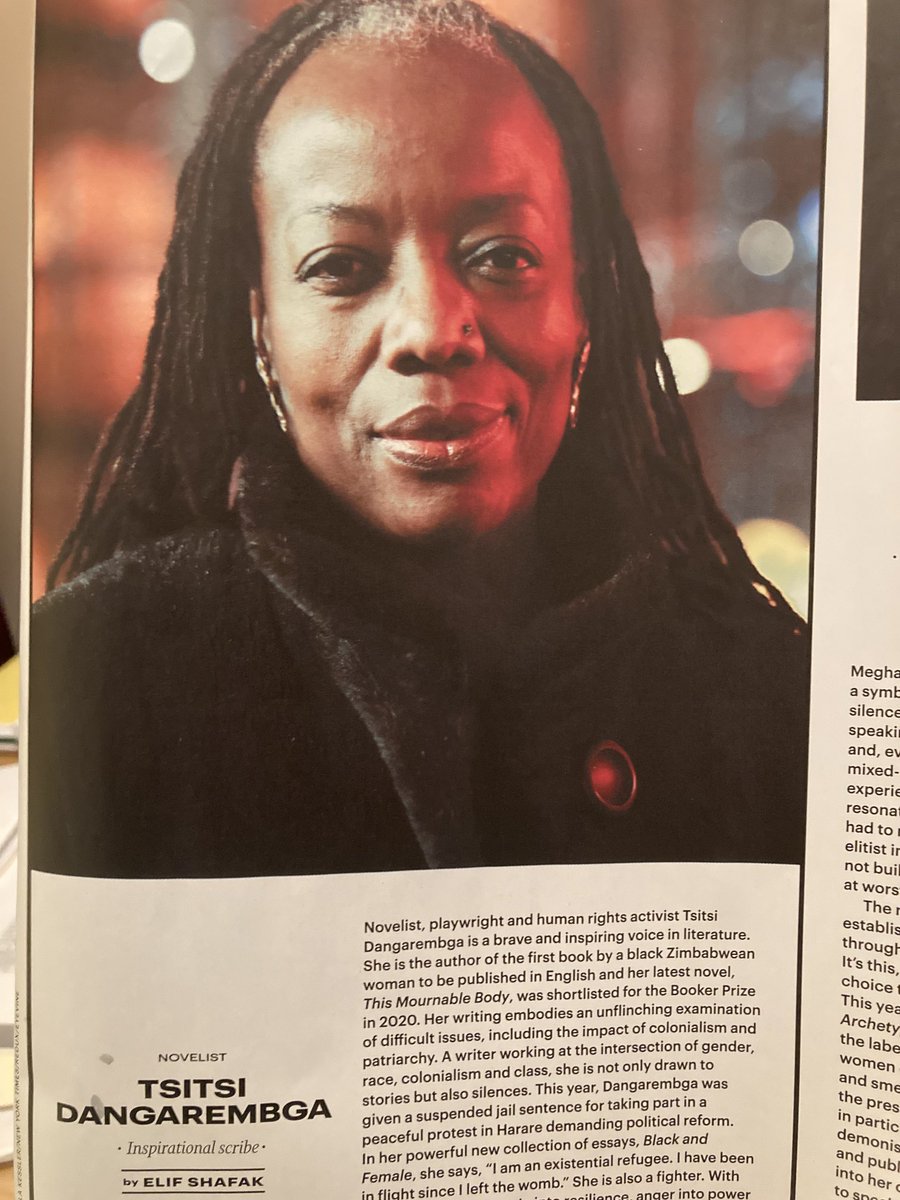ejngee's tweet photo. Also catching up with the ⁦@ftweekend⁩ and so happy to see the brilliant Zimbabwean writer and activist Tsitsi Dangarembga ⁦@EfieZethu⁩ featured in the Women of 2022 round up. #NervousConditions https://t.co/SIcIl9exuk