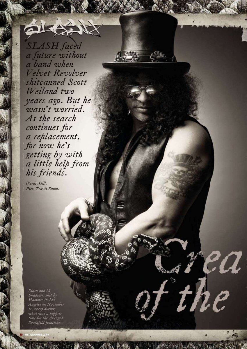SlashArmy_ARG's tweet photo. Slash y M Shadows en la Metal Hammer UK de Abril de 2010 💀🎩🐍
📸: Travis Shinn
•
•
•
#slash @slash #mshadows @shadows_eth #slashandfriends #avengedsevenfold #a7x #slashonmagazine #metalhammer #magazine #uk https://t.co/RNykpCtiN9