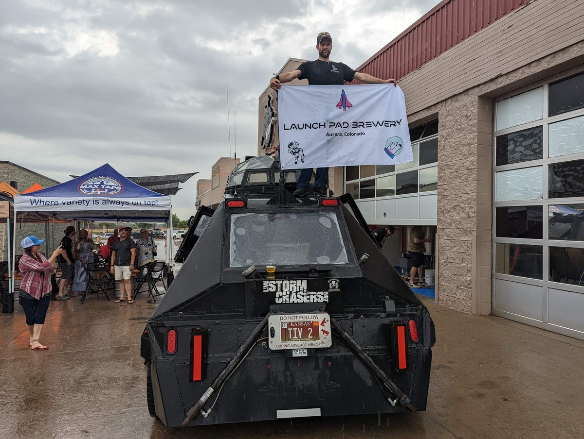 Thanks to <a href="/launchbrewery/">Launch Pad Brewery</a> in Aurora,  CO for taking us into their community and brewing #weather #beers to support our team