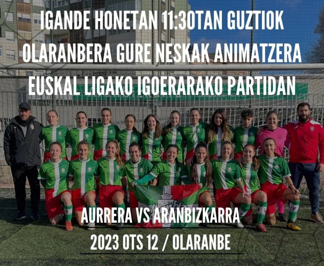 noskisky's tweet photo. Bi jardunaldiren faltan, Euskal Ligako talde berria dugu
@aranbizkarra 
Zorionak!!!
Euskal Ligan lehen parte-hartzea izango da. https://t.co/EAYOqiG8Ax