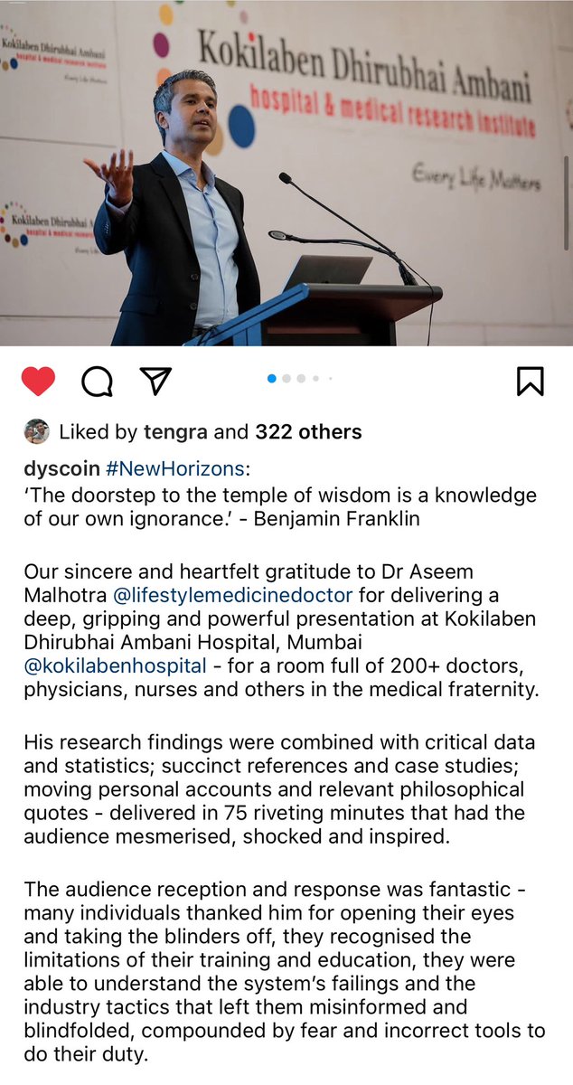 DrAseemMalhotra's tweet photo. It’s easy to be cheered on by an echo chamber. Much harder to open the eyes of indoctrinated doctors who were pushing the narrative that the covid vaccines are ‘safe and effective’
But we did it at one of India’s most prestigious hospitals. In just 75 mins they were turned 🔥🔥🔥 https://t.co/H6jNlSIBy0