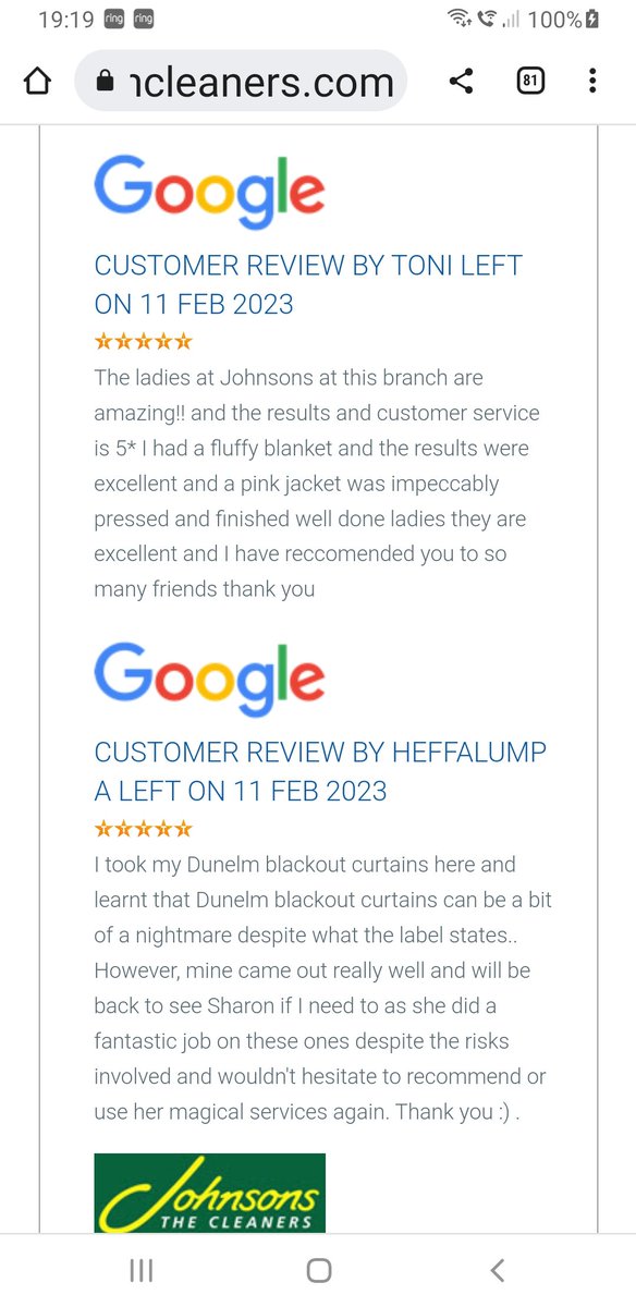 Lovely feedback just came through branch 6130 <a href="/JamesTCobbler/">James Timpson</a> <a href="/leecapw1/">Lee Partlow</a> <a href="/TimpsonNews/">Timpson Group News</a> <a href="/MOJODryCleaners/">MOJO</a>