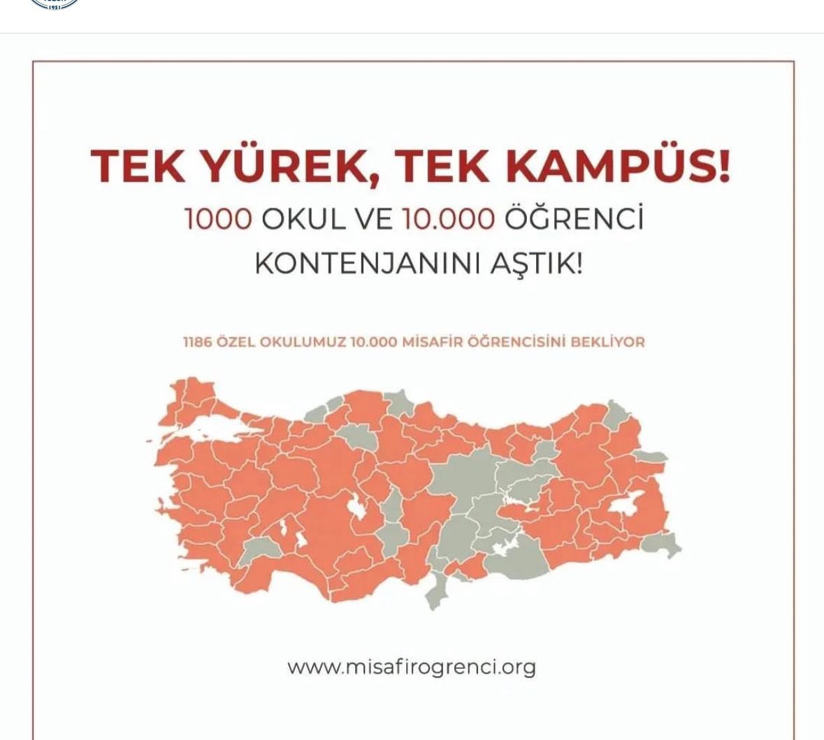Tek yürek, tek kampüs! Hedef 50.000 öğrenci 🙏🏽 elleriniz dert görmesin! <a href="/CenkEyuboglu/">Cenk Eyuboglu</a> misafirogrenci.org #eyubogluokullari