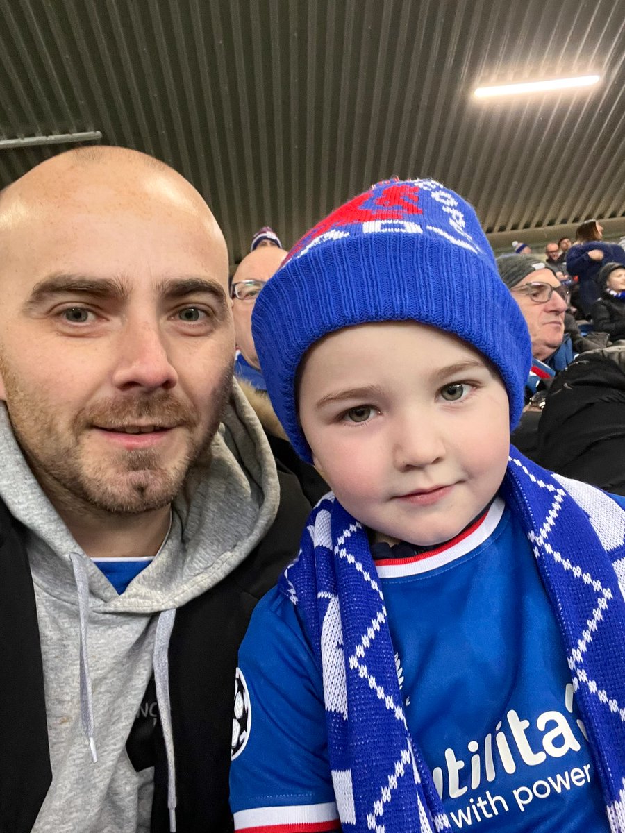 PaulHaining's tweet image. Getting the wee man to his first game today, proud dad moment 😁😂