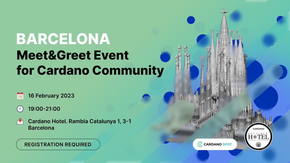 chotelpodcast's tweet photo. Check out this #Meetup: February 16 at 19 pm:

Blockchain networking event organized by Social Media platform @CardanoSpot and @emurgo_io 🔥🔥😎at the #Cardano Hotel.

https://t.co/twUoNXZ7lZ #Meetup via @Meetup 

#blockchain #Barna #crypto #socialmedia #BCN #Barcelona #Ethereum https://t.co/wqaHBNivOu