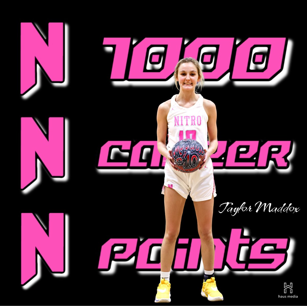 haus_media's tweet photo. Congrats to @girls_nitro’s @tpmaddoxx on scoring 1,000 Pts! 🏀🔥 #1K 

@MUHealthOrtho @ChadLavenderMD McKinney Family Chiropractic Encova Insurance Mullen Plumbing Heating Cooling Appalachian Medical LLC Midway Ford Inc. Erica Lord Law Group, PLLC &amp; TCBY Teays Valley https://t.co/9aH4Jy5U7w