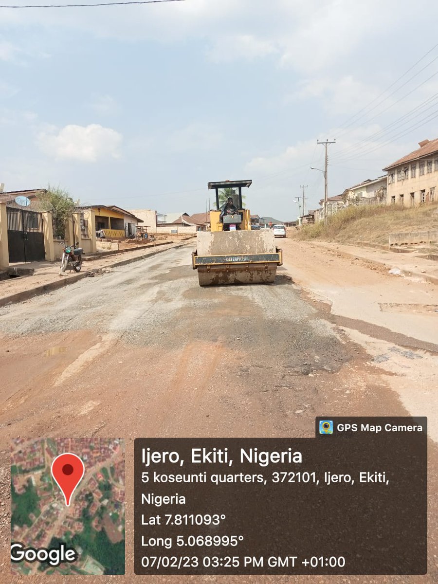 WhiteManFarm1's tweet photo. *Rehabilitation/Maintenance of Doherty Memorial Junction in Ijero Ekiti to Ikoro Ekiti Road Spur to Aramoko - Ilesha Road in Ekiti State by FERMA (2021/2 SPECIAL INTERVENTION)* Kareoo Omo Ubalokuta DAPO KOLAWOLE Eniyan @kfayemi tokantoka! Uluyi Leyin Mother-General @bisiafayemi https://t.co/QsotbRjSU5