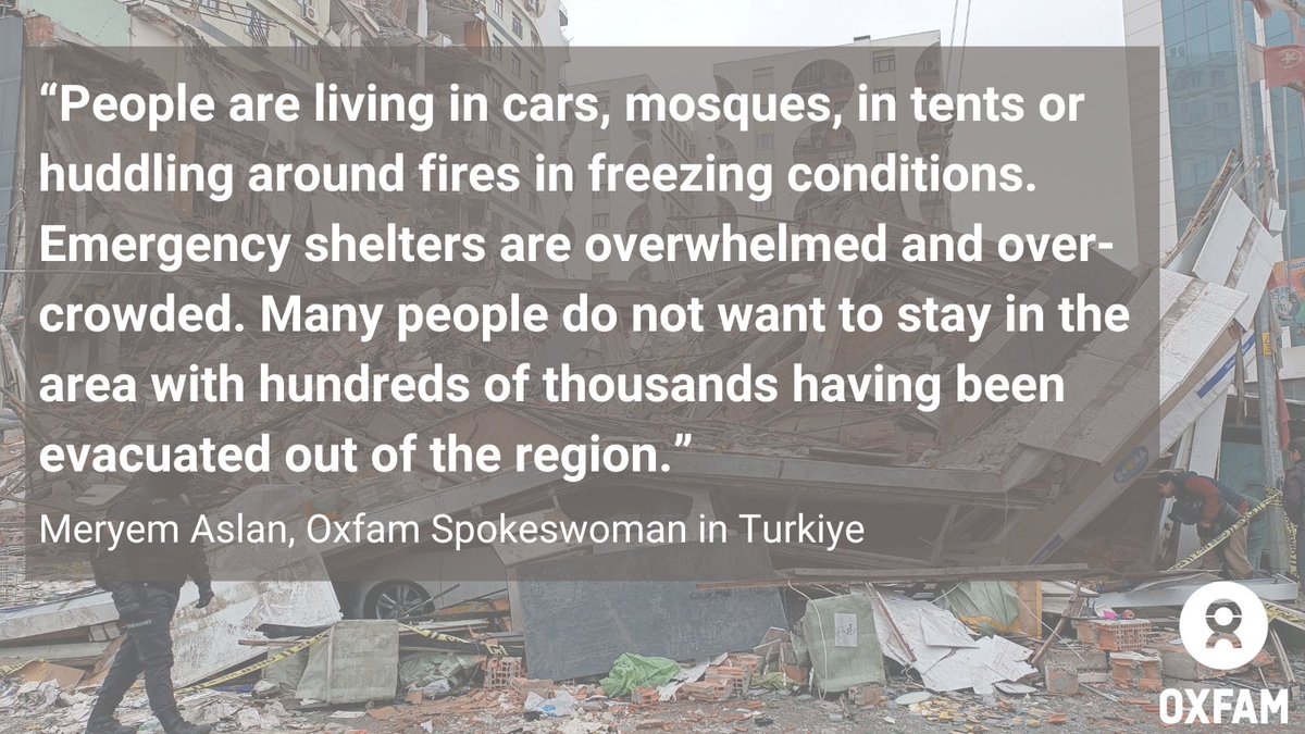 Oxfam International (@oxfam) on Twitter photo #TurkeySyriaEarthquake: <a href="/Oxfam/">Oxfam International</a> and partners aim to reach nearly 2 million affected people - 10% of the population - with aid and support so that they can rebuild their lives.
👉 oxfam.org/en/press-relea… #TurkeySyriaEarthquake: <a href="/Oxfam/">Oxfam International</a> and partners aim to reach nearly 2 million affected people - 10% of the population - with aid and support so that they can rebuild their lives.
👉 oxfam.org/en/press-relea…