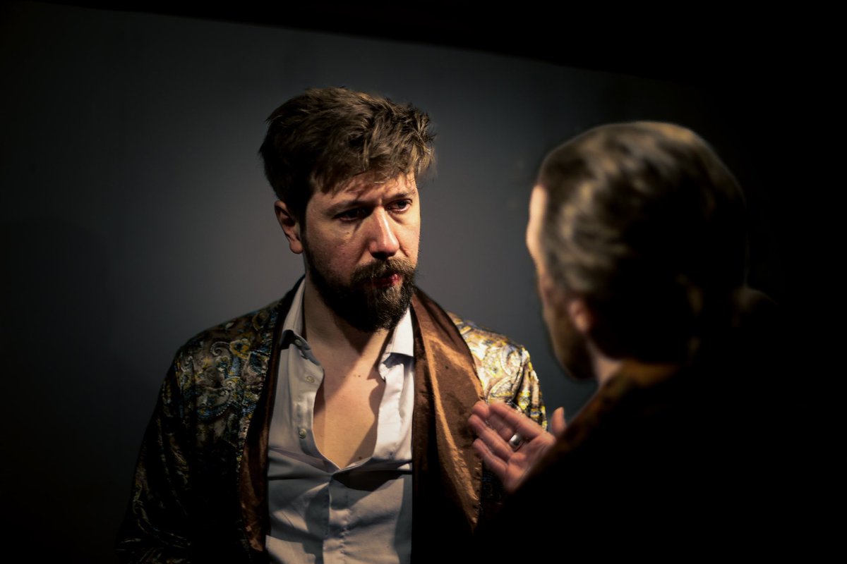 ScreenRebels's tweet image. three days to go! We can’t wait for you to see The Shroud of Charon! Here’s a sneak peek at Kai and Jim as Arthur and Henry facing off against each other! Jim’s looking rather dapper in his high society thirties garb! Don’t miss us @draytonarmssw5 on Wednesday and Thursday!