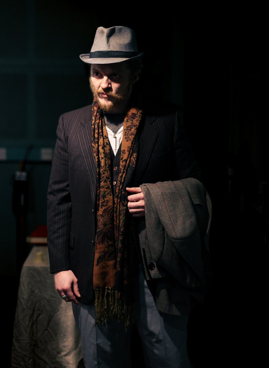 ScreenRebels's tweet image. three days to go! We can’t wait for you to see The Shroud of Charon! Here’s a sneak peek at Kai and Jim as Arthur and Henry facing off against each other! Jim’s looking rather dapper in his high society thirties garb! Don’t miss us @draytonarmssw5 on Wednesday and Thursday!