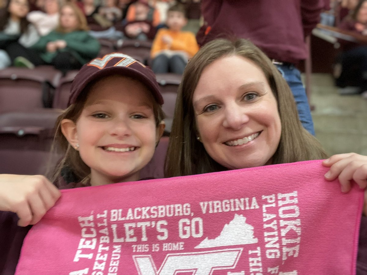 Watching some #HokiesWBB with my future female athlete today. They are on 🔥 #ThisIsHome #VirginiaTech #Hokies  #ElevateHer