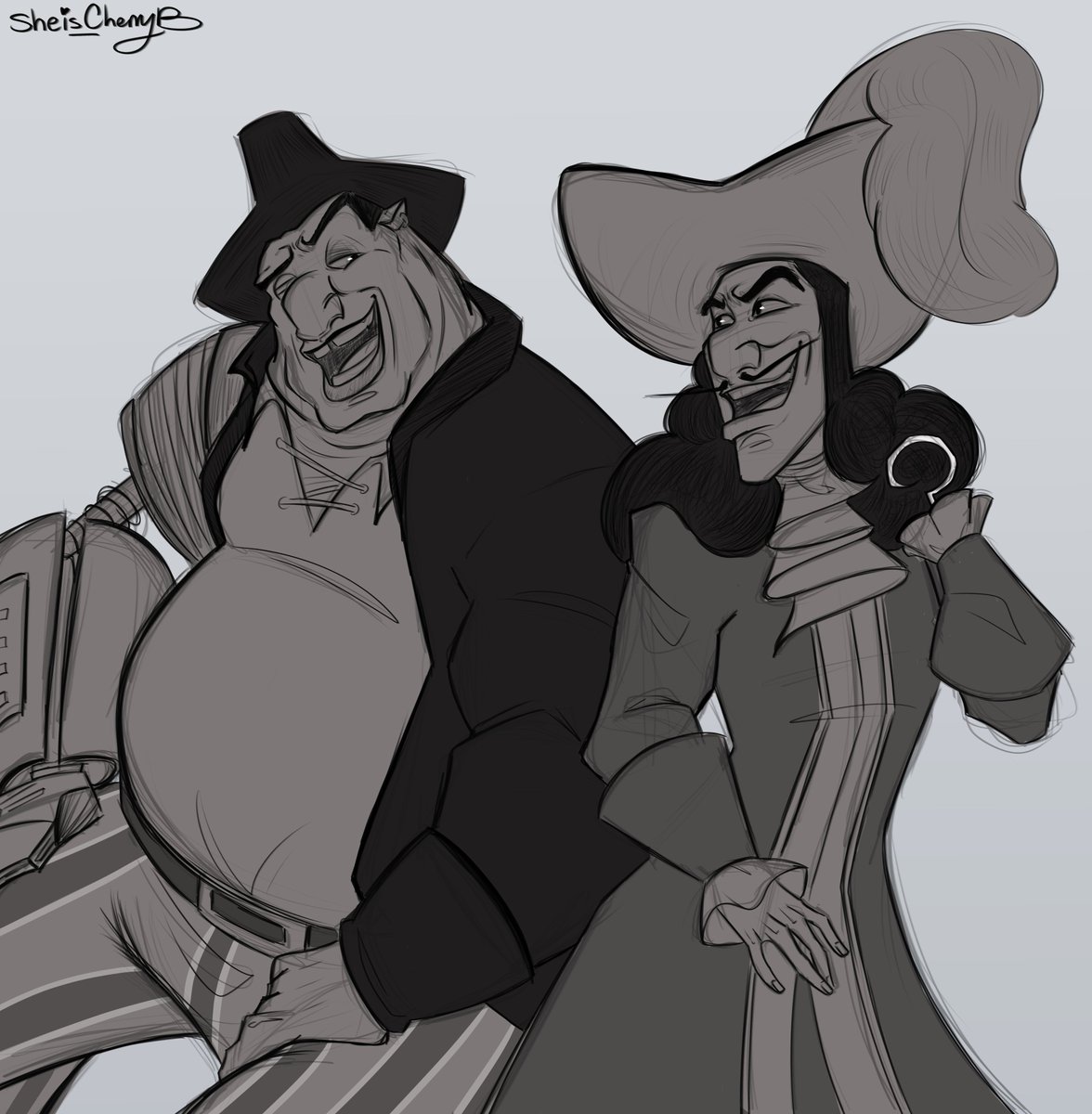 Sheis_CherryB's tweet photo. Yo ho!! 🏴☠️
#Disney
#DisneyFanart
#SilverHook
#CaptainHook
#JohnSilver
#TreasurePlanet
#PeterPan
#Pirates https://t.co/4c2tzOQMnJ