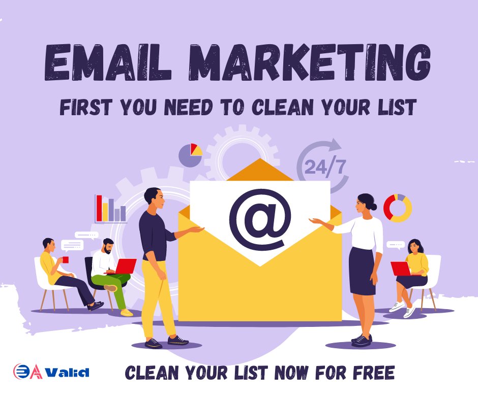 Don't let invalid email addresses ruin your email marketing efforts. 

Get your list cleaned and verified with EA Valid. 

Test Now For Free At emailaddressvalid.com

#emailmarketing #invalidemails #emailverification