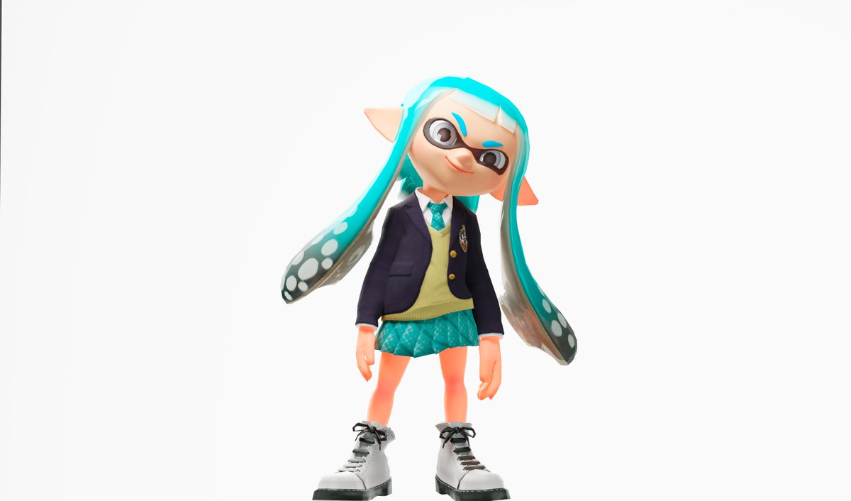 Yusi🦑💙👀 in blender (first poster in blender)  #Splatoon #Splatoon2 #Splatoon3 #Blender3d
