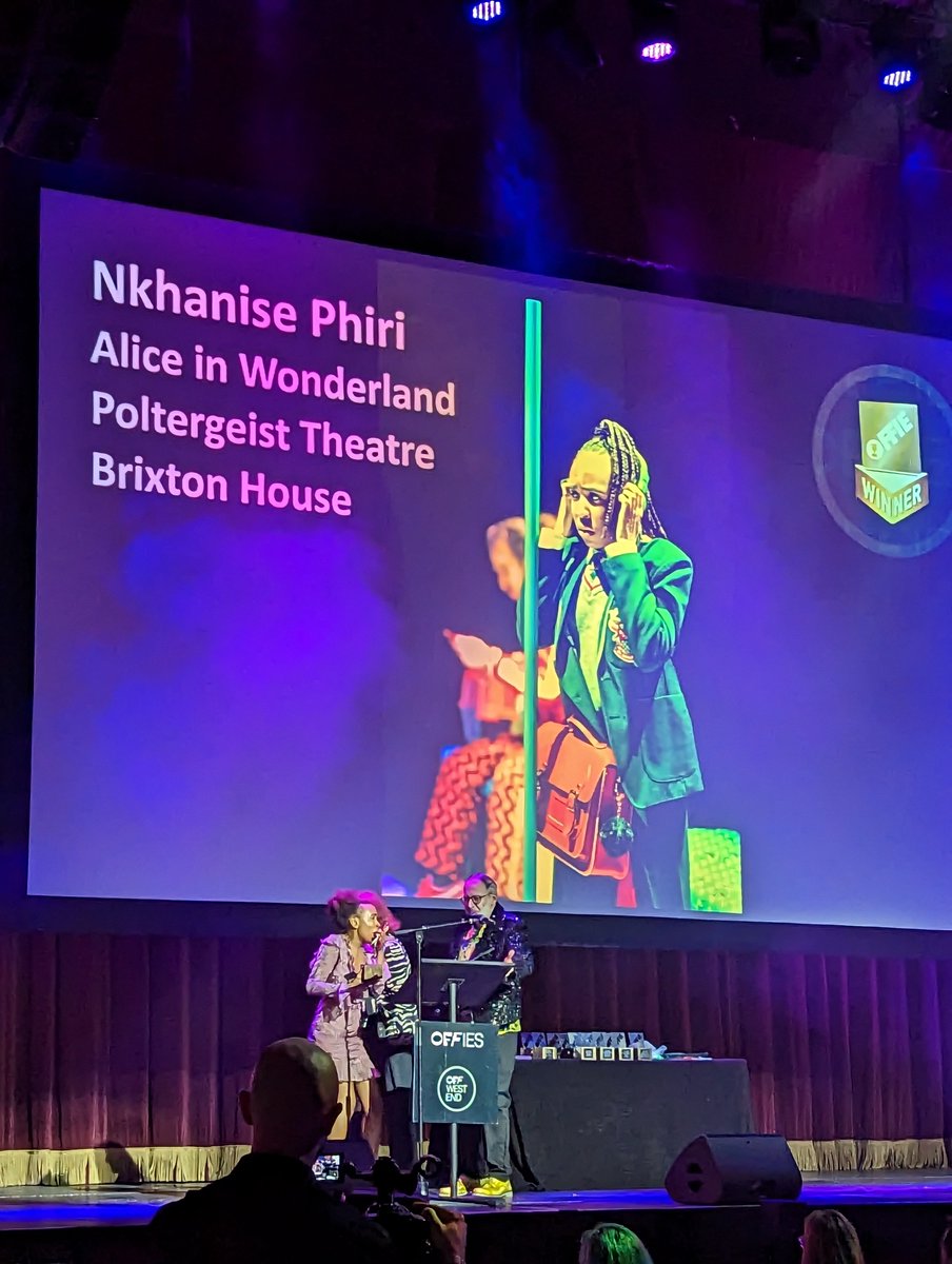 We are absolutely thrilled that <a href="/nkhanisep/">Nkhanise</a> is winner of #BestNewcomer at the <a href="/OffWestEndCom/">OffWestEnd | The Offies</a> Awards!

Alice-tocracy
Alice-tocracy
I'm the queen of the sound nothing's stopping me! 🚇🐱🎶